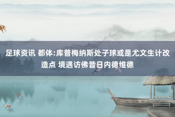 足球资讯 都体:库普梅纳斯处子球或是尤文生计改造点 境遇访佛昔日内德维德